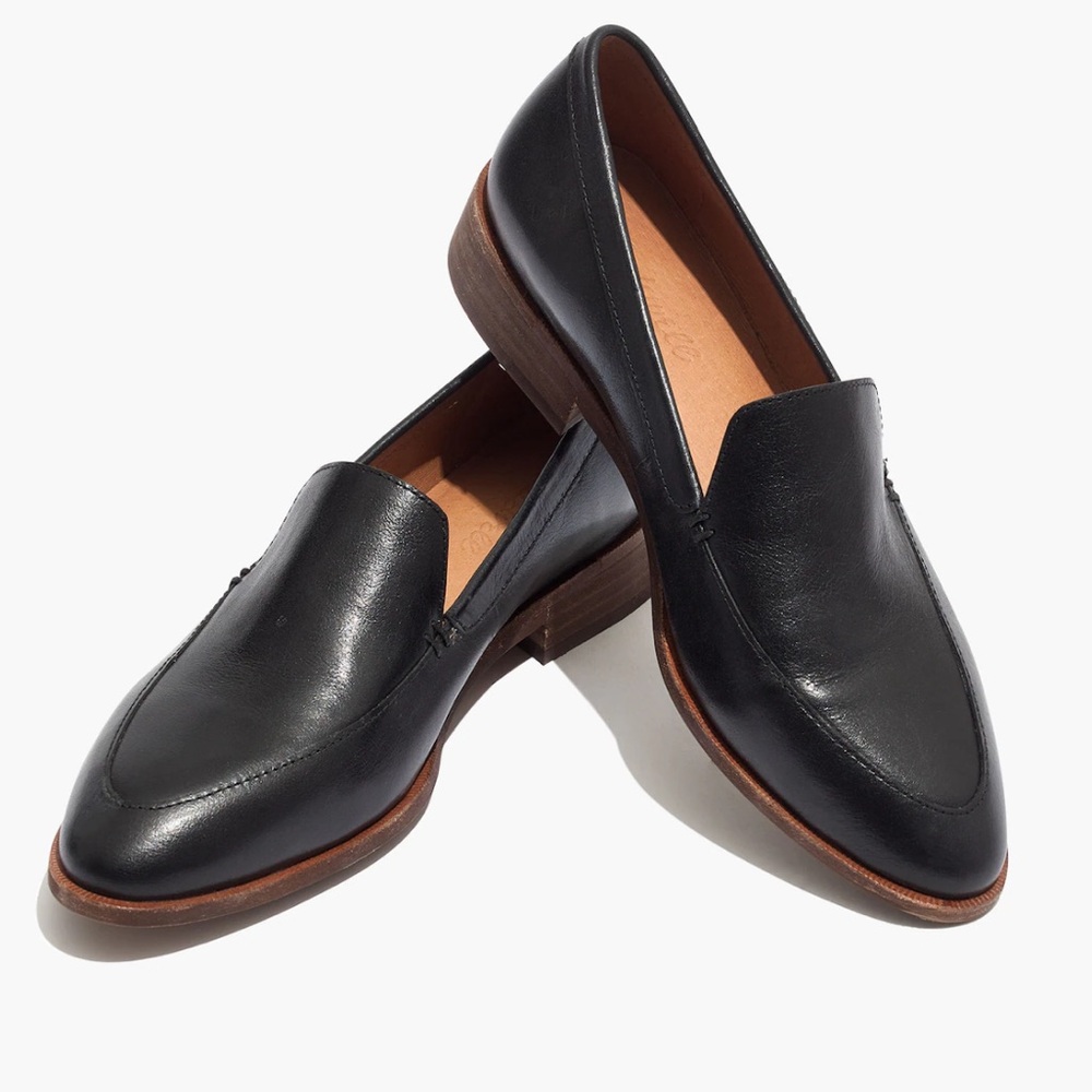 Madewell Black Leather Loafers